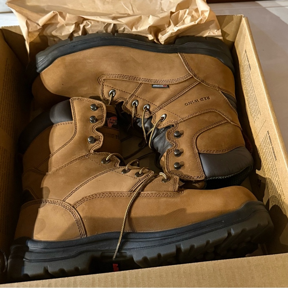 Red Wing Shoes Tan Leather Boots